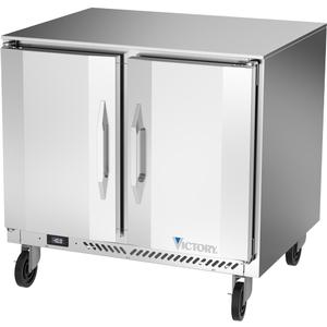 Victory Refrigeration VUF36HC 36" Two-Section Undercounter Freezer