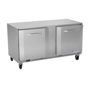 Victory Refrigeration VUF60HC 60in Two-Section Double Door Undercounter Freezer 