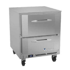 Victory Refrigeration VUFD27HC-2 27in One-Section 2 Drawer Undercounter Freezer 