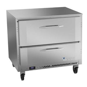 Victory Refrigeration VUFD36HC-2 36" One-Section 2 Drawer Undercounter Freezer