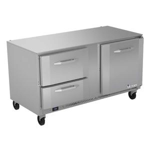 Victory Refrigeration VUFD60HC-2 60in Two-Section 2 Drawer Undercounter Freezer 