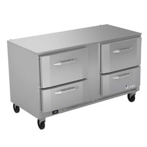 Victory Refrigeration VUFD60HC-4 60in Two-Section 4 Drawer Undercounter Freezer 