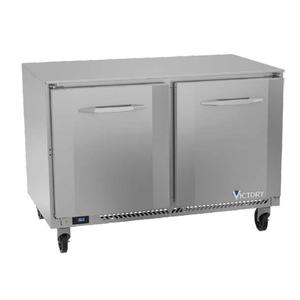 Victory Refrigeration VUR48HC 48in Two-Section Double Door Undercounter Refrigerator 