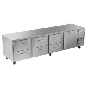 Victory Refrigeration VURD119HC-6 119in Four-Section 6 Drawer Undercounter Refrigerator 