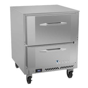 Victory Refrigeration VURD27HC-2 27in One-Section 2 Drawer Undercounter Refrigerator 