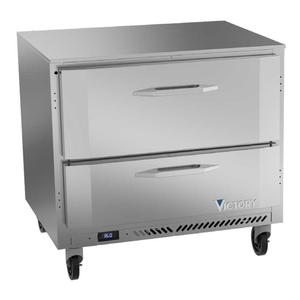 Victory Refrigeration VURD32HC-2 32in One-Section 2 Drawer Undercounter Refrigerator 