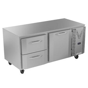 Victory Refrigeration VURD67HC-2 67in Two-Section 2 Drawer Undercounter Refrigerator 