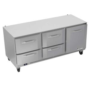 Victory Refrigeration VURD72HC-4 72in Three-Section 4 Drawer Undercounter Refrigerator 