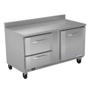 Victory Refrigeration VWFD60HC-2 60in Two-Section 2 Drawer Worktop Freezer 