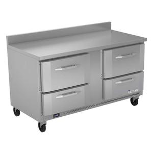 Victory Refrigeration VWRD60HC-4 60in Two-Section 4 Drawer Worktop Refrigerator 