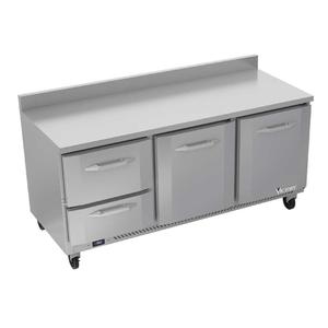 Victory Refrigeration VWRD93HC-2 93" Three-Section Reach-In Worktop Refrigerator