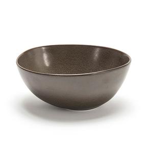 Front of the House DBO143ESP23 Kiln 21 oz. Mocha Porcelain Bowl - 1 Dozen