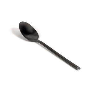 Front of the House FCS018BKS23 Jasper 6in Matte Black Stainless Steel Demitasse Spoon - 1dz 
