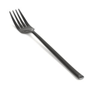 Front of the House FDF007BKS23 Jasper 8.25" Matte Black Stainless Steel Dinner Fork - 1 Doz