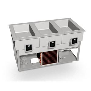Duke Manufacturing HCF-3 Drop-In Hot/Cold/Freeze 3 Well Food Well Unit 