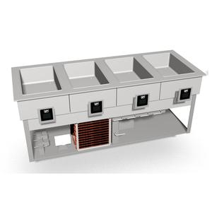 Duke Manufacturing HCF-4 Hot/Cold/Freeze (4) Well Drop-In Food Well Unit