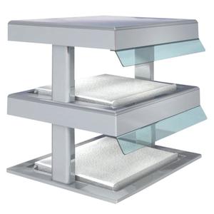 Duke Manufacturing HF48-2-FOL-FOL HotFrost 48"W 2-Tier Refrigerated Cold Only Food Display