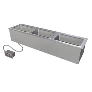 Duke Manufacturing ADI-3ESL-SW Drop-In (3) Section Electric Slimline Sealed Hot Food Well