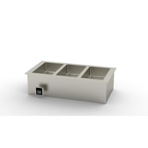 Duke Manufacturing WWG3-SB Drop-In (3) Section Electric Waterless Hot Food Well