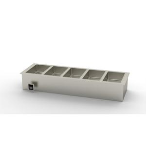 Duke Manufacturing WWG5-SB Drop-In (5) Section Electric Waterless Hot Food Well