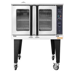 Peach Foodservice PCO-1-NG Natural Gas Single Deck Convection Oven w/ Dependent Doors