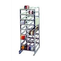 Prairie View Industries 36in x 25in x 72in Aluminum Can Rack Holds 162 #10 Cans - CR1620