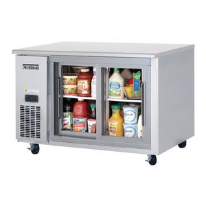Everest Refrigeration ETGSR2 47.5" Wide Two Section Glass Door Undercounter Cooler