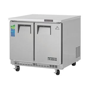 Everest Refrigeration ETBSF2 36in Wide Two Section Undercounter Freezer 