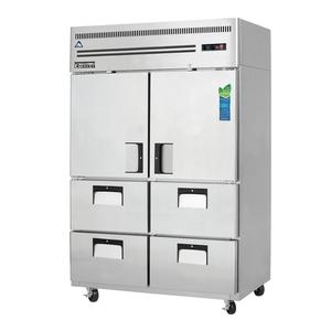 Everest Refrigeration ESR2D4 50in Wide Two Door Reach-In Refrigerator With Four Drawers 