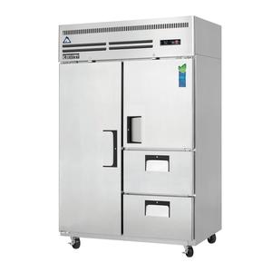 Everest Refrigeration ESR2D2 50in Wide Two Door Reach-In Refrigerator With Two Drawers 