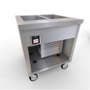 Duke Manufacturing TFCP-32SS-N7 Thurmaduke 32" (2) Pan Mobile Flush Mount Cold Pan Unit