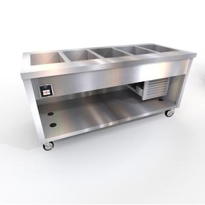 Duke Manufacturing TFCP-74PG-N7 Thurmaduke 74" (5) Pan Mobile Flush Mount Cold Pan Unit