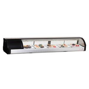 Everest Refrigeration ESC71L 71in Wide Refrigerated Countertop Sushi Display Case 