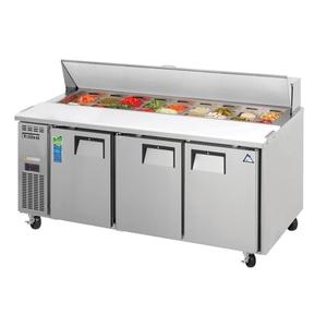 Everest Refrigeration EPR3 71" Wide 18 Pan Three Section Sandwich Prep Table