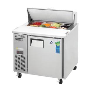 Everest Refrigeration EPR1-24 36" Wide 8 Pan One Section Sandwich Prep Table