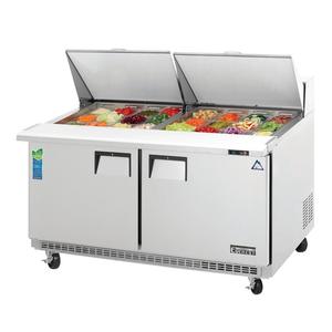 Everest Refrigeration EPBWR2 59" Wide 24 Pan Two Section Mega Top Sandwich Prep Table