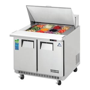 Everest Refrigeration EPBSR2 36" Wide 12 Pan Two Section Mega Top Sandwich Prep Table