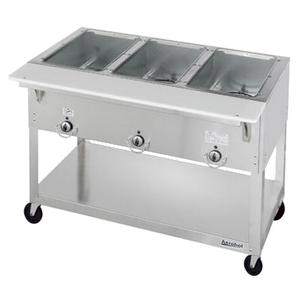 Duke Manufacturing EP303 Aerohot Electric (3) Well Portable Hot Food Steam Table 
