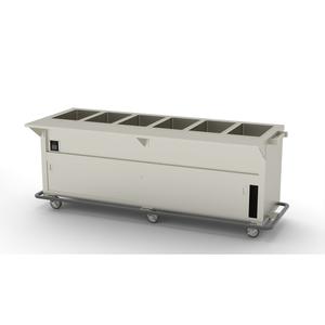 Duke Manufacturing EPW-6-CBPG Thurmaduke Portable Electric Waterless (6) Well Steam Table 