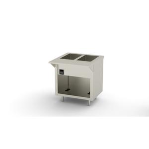 Duke Manufacturing EW-2-DLPG Thurmaduke Deluxe Electric Waterless (2) Well Steam Table 