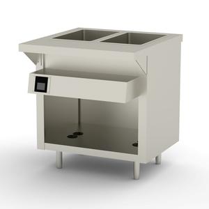 Duke Manufacturing EW-2-DLSS Thurmaduke Deluxe 32" Waterless (2) Well Steam Table