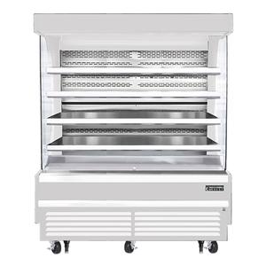 Everest Refrigeration EOMV-72-W-35-T 73.25in Wide Open Display Merchandiser Refrigerator 