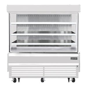 Everest Refrigeration EOMV-72-W-28-S 73.25in Wide Open Display Merchandiser Refrigerator 