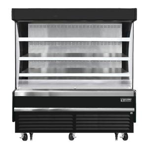 Everest Refrigeration EOMV-72-B-28-S 73.25in Wide Open Display Merchandiser Refrigerator 