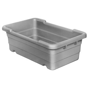 Channel Manufacturing L815-G 15.75" x 23.75" x 8.5" Plastic Grey Bus Bin