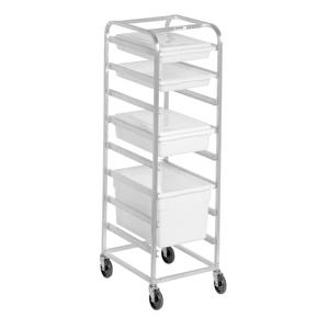 Channel Manufacturing PBA708 20.5" x 26" x 70" Aluminum Bus Bin Rack w/ 7.5" Spacing