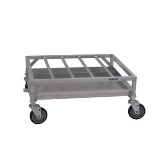 Channel Manufacturing SPCD-A 23" x 28" Aluminum Poultry Crate Dolly w/ Drip Pan