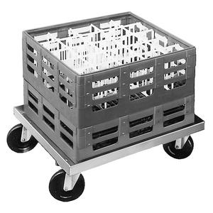 Channel Manufacturing GRD 22" x 22" Aluminum Glass Rack/Milk Crate Dolly