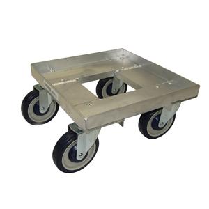 Channel Manufacturing MC1313 14.25" x 14.25" x 7.5" Aluminum Glass Rack/Milk Crate Dolly
