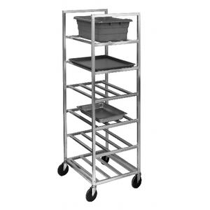 Channel Manufacturing ULR6 21" x 28.5" Aluminum Bus Bin Cart w/ 9.5" Spacing
